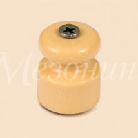 Изолятор Усадьба D20x24 песочное золото пластик ретро (100)