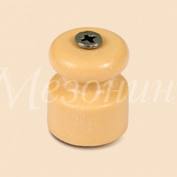 Изолятор Усадьба D20x24 песочное золото пластик ретро (100)