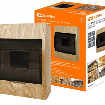 Бокс ЩРН-П- 6 IP40 200х148х95мм TDM Сосна (20)