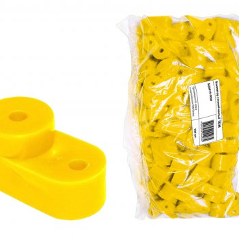 Изолятор TDM для  нулевой шины угловой желтый (100)