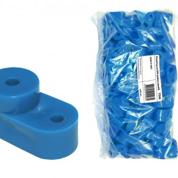 Изолятор TDM для  нулевой шины угловой синий (100)