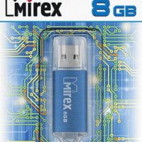 Флэш-диск Mirex 8GB Unit синий, металлический корпус