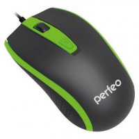Мышь Perfeo 383 Profil 4кн 800/1200/1600 DPI черный/зеленый (PF-383-OP-B/GN) (1/50)