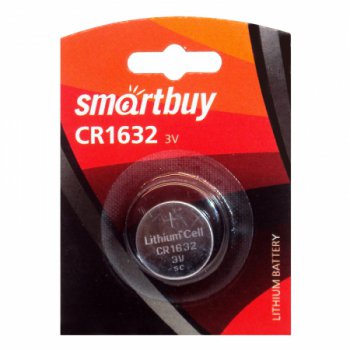 Батарейка литиевая CR 1632 SmartBuy 1xBL 3V (12/72)