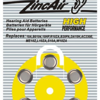 Батарейка для слуховых аппаратов Camelion 10 6xBL (60)