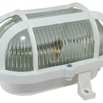 Светильник Е27 герметичный НБП01-60-004 60Вт 183x123x113мм IP54 овал решетка TDM белый (8)