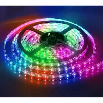 Лента диодная 12В IP65 14.4Вт/м RGB 5050 60LED/м 5м General Pro