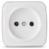 Розетка Электра 1-ая белый б/з (10/100)