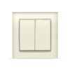 Выключатель Бриллиант 2кл. слоновая кость (10)