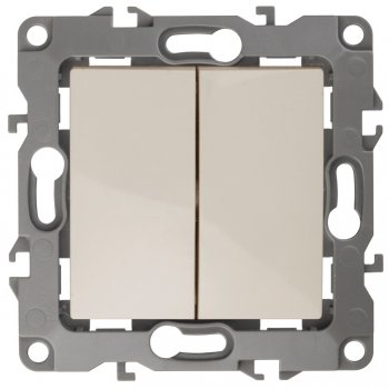 Механизм выключателя Эра 12 2кл слоновая кость (10)