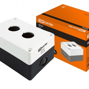 Kорпус TDM КП102 для кнопок 2 места белый (1)