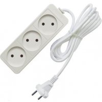 Удлинитель 3гнезда  7м без заземления ПВС 2200Вт 2x0.75мм² Союз (30)