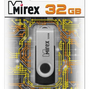 Флэш-диск Mirex 32GB Swivel черный