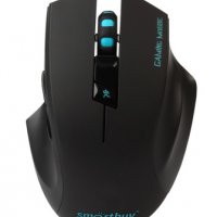 Мышь SmartBuy 706AGG 5кн 1000/1600/2400dpi игровая, черный, беспроводная