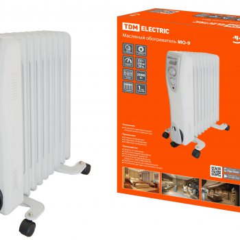 Масляный обогреватель TDM МО- 9 2,0кВт 9секций термостат (1)