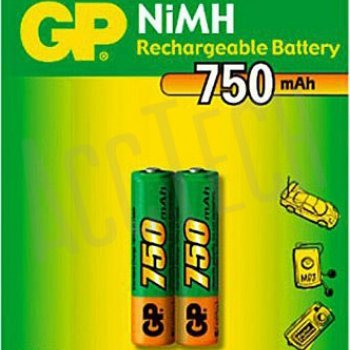 Аккумулятор NiMh R 3 750мАч GP 2xBL (20/200)
