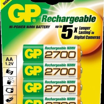 Аккумулятор NiMh R 6 2700мАч GP 4xBL (40)
