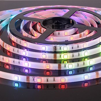 Лента диодная 12В IP65 7.2Вт/м RGB 5050 30LED/м 5м SWG