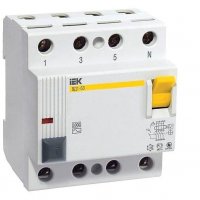 УЗО 4P  25A  30мА IEK ВД1-63 (2/24)