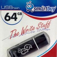 Флэш-диск Smart Buy 64GB Glossy черный