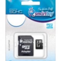 Карта micro-SD SmartBuy 4GB Class 10 + адаптер (SDHC)