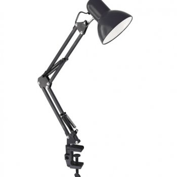 Светильник настольный струбцина Е27 Ultraflash UF-312P C02 черный 60Вт (20)