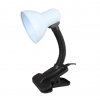 Светильник настольный прищепка Е27 Ultraflash UF-320 C01 белый пакет 60Вт (36)