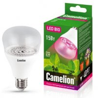 Лампа фито Е27 15Вт Camelion LED15-PL/BIO/E27 (20)