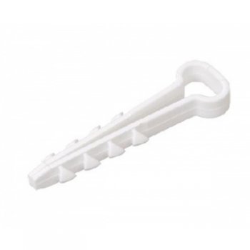 Дюбель-хомут плоский 10-5 белый 100шт Росдюбель (80)