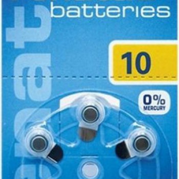 Батарейка для слуховых аппаратов Renata ZA10 6xBL (60)