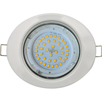 Светильник Ecola GX53 FT3238 встр. без рефл. Эллипс белый 41x126x106