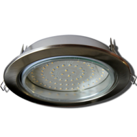 Светильник точечный GX70 сатин-хром Ecola H5 кd135 53x151мм (40)