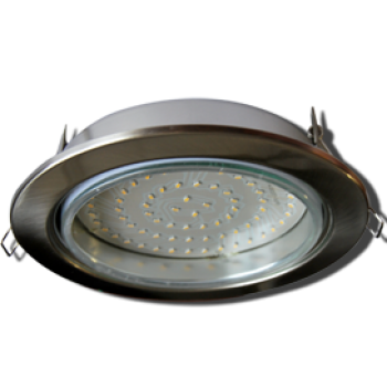 Светильник точечный GX70 сатин-хром Ecola H5 кd135 53x151мм (40)