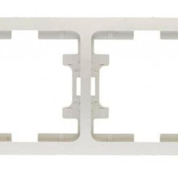 Рамка Makel Mimoza белая 2-х местная (25)