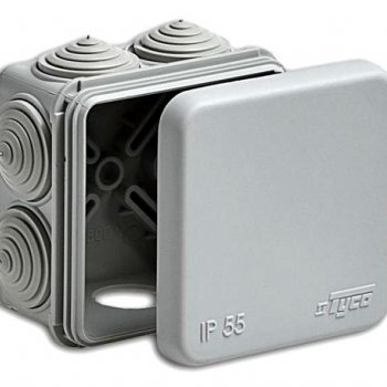 Коробкa Тусo 70x70x40мм IP55 7 вводов (162)