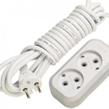 Удлинитель 2гнезда  3м без заземления 10А Makel (12/48)