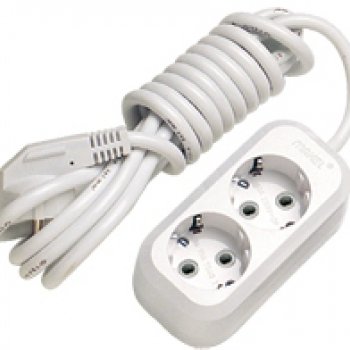 Удлинитель 2гнезда  2м с заземлением 16А Makel (12/48)