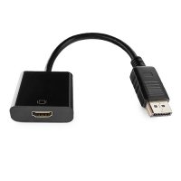 Переходник DisplayPort - HDMI 20M/19F, 0.1м, Cablexpert, черный (1/200)