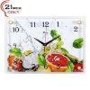 Часы настенные 21 Век стекло 25*35 Фрукты (1/10)*