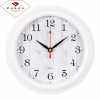 Часы настенные Рубин круг пластик 21*21 "Белое дерево" корпус белый (1/10)*