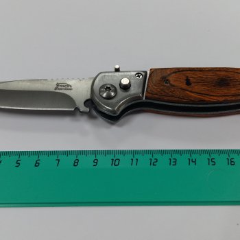 Нож складной 20см 507 орех (12)