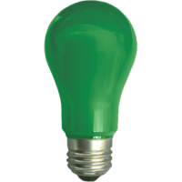 Лампа диодная A55  8Вт Е27 Ecola 360° зелёный (10/50)