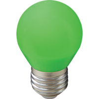 Лампа диодная шар G45  5Вт Е27 Ecola матовая зелёный (10/100)