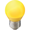 Лампа диодная шар G45  5Вт Е27 Ecola матовая жёлтый (10/100)