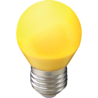 Лампа диодная шар G45  5Вт Е27 Ecola матовая жёлтый (10/100)