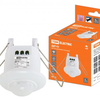 Датчик движения TDM ДДТ-02 800Вт 360° 6м белый (100)