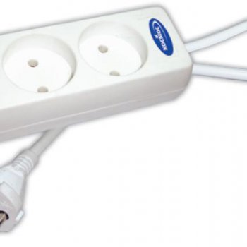 Удлинитель 3гнезда  3м без заземления ПВС 2200Вт 2x1мм² Kосмос (20)*