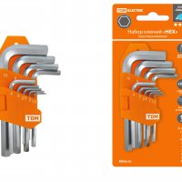 Набор ключей TDM HEX 9шт (1,5-10мм, короткие, блистер) (8)