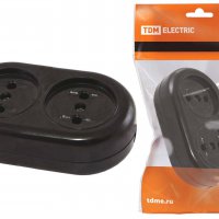 Розетка TDM Ретро 2гн 16A без заземления карболит ретро (20/200)