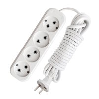 Удлинитель 4гнезда 7м без заземления ПВС 2200Вт 2x1мм² Универсал Премиум E-204 (30)